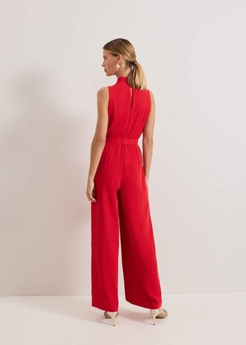 Phase Eight Elika Red Jumpsuit Red USA | 7194086-UF